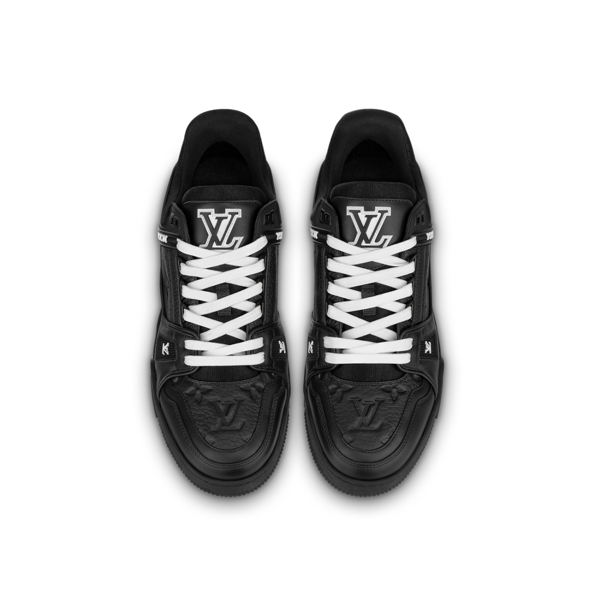 Louis Vuitton LV Trainer Black Embossed Monogram - Image 3