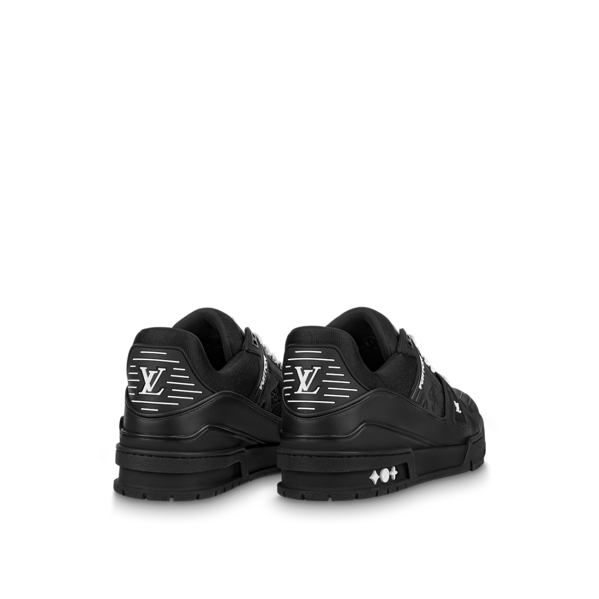 Louis Vuitton LV Trainer Black Embossed Monogram - Image 4