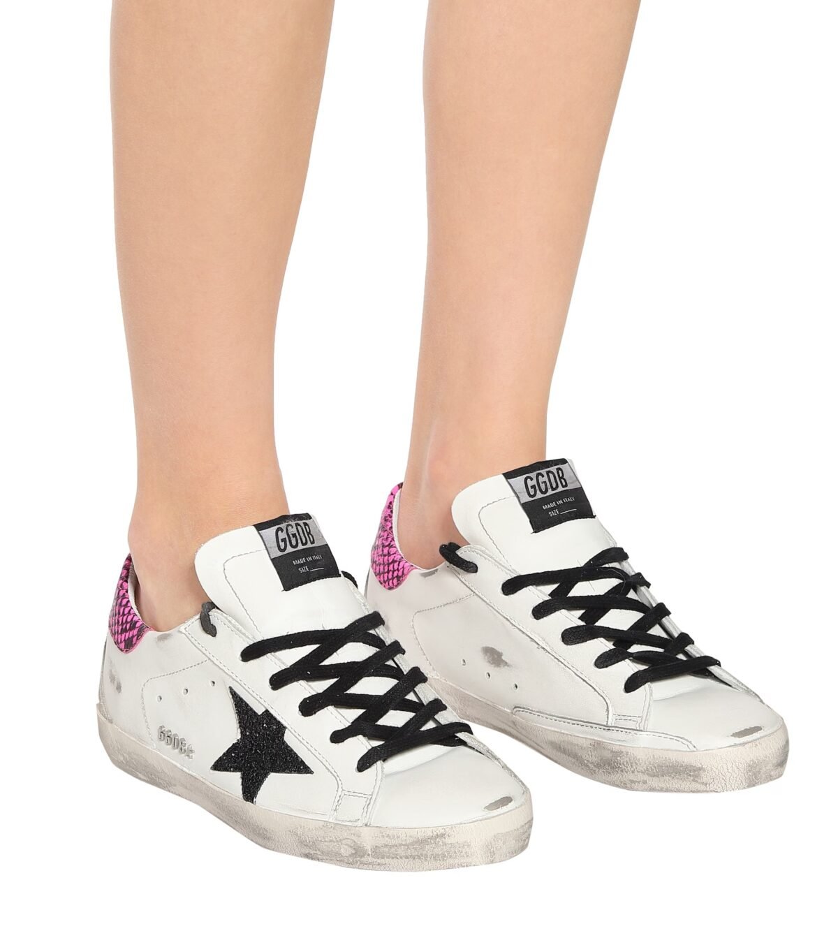 Golden Goose Superstar Leather Sneakers White / Pink - Image 4