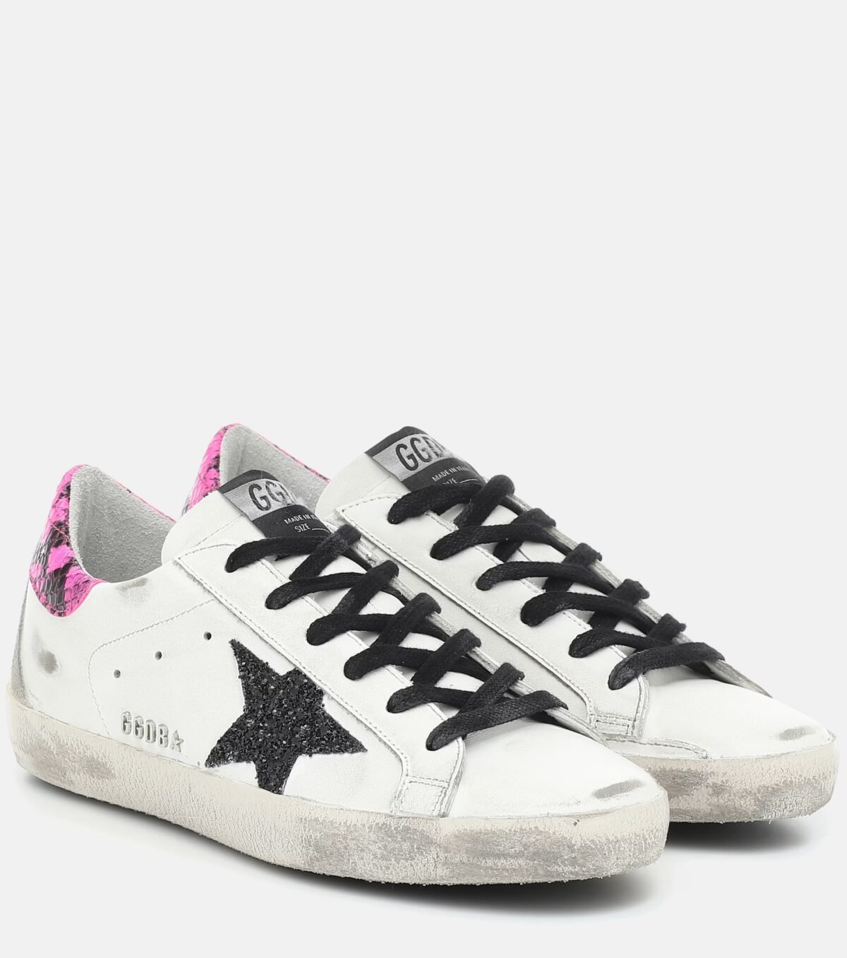 Golden Goose Superstar Leather Sneakers White / Pink - Image 2