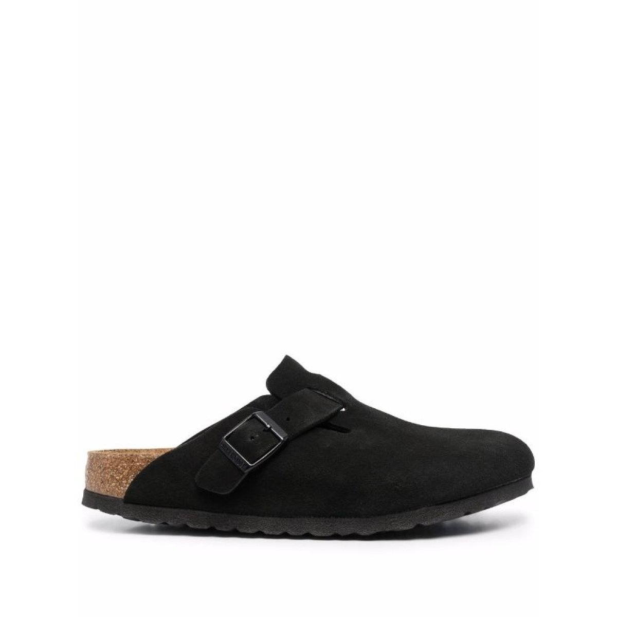 Birkenstock Boston Soft Footbed Suede Black