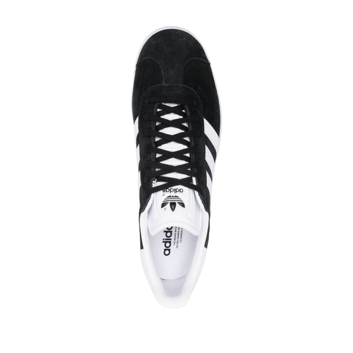 Adidas Gazelle Core Black Cloud White Gold Metallic (PS) - Image 4