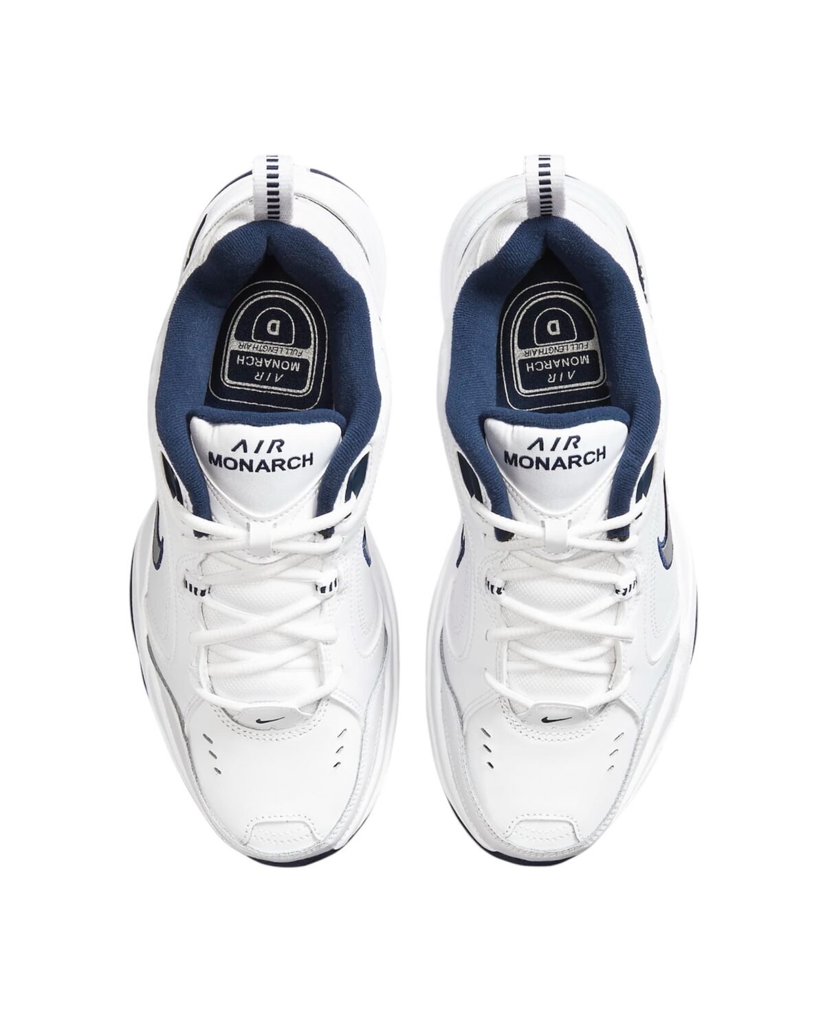 Nike Air Monarch IV White Navy - Image 3