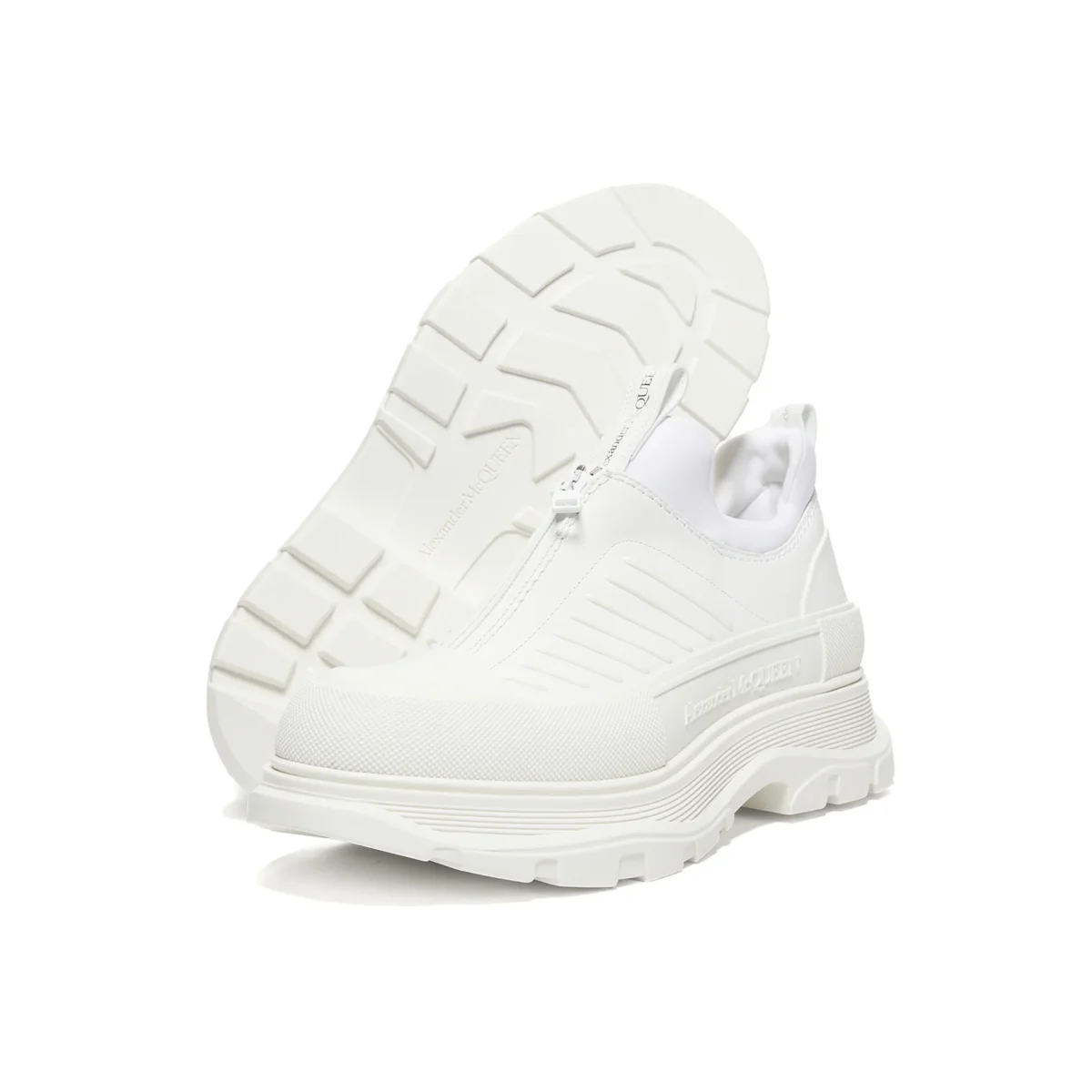 Alexander McQueen Tread Slick Zip Up White - Image 5