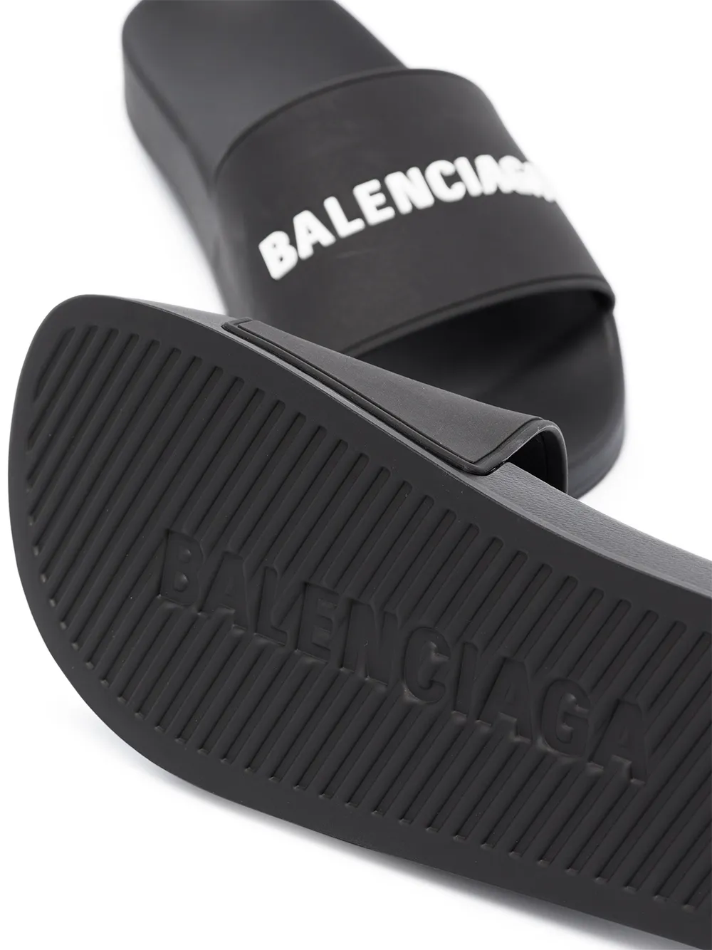 Balenciaga Pool Slide Black White - Image 4