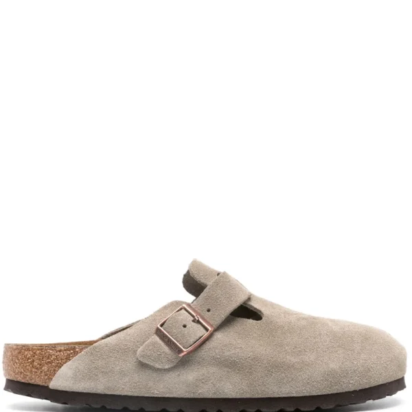 Birkenstock Boston Soft Footbed Suede Taupe (Narrow Fit)