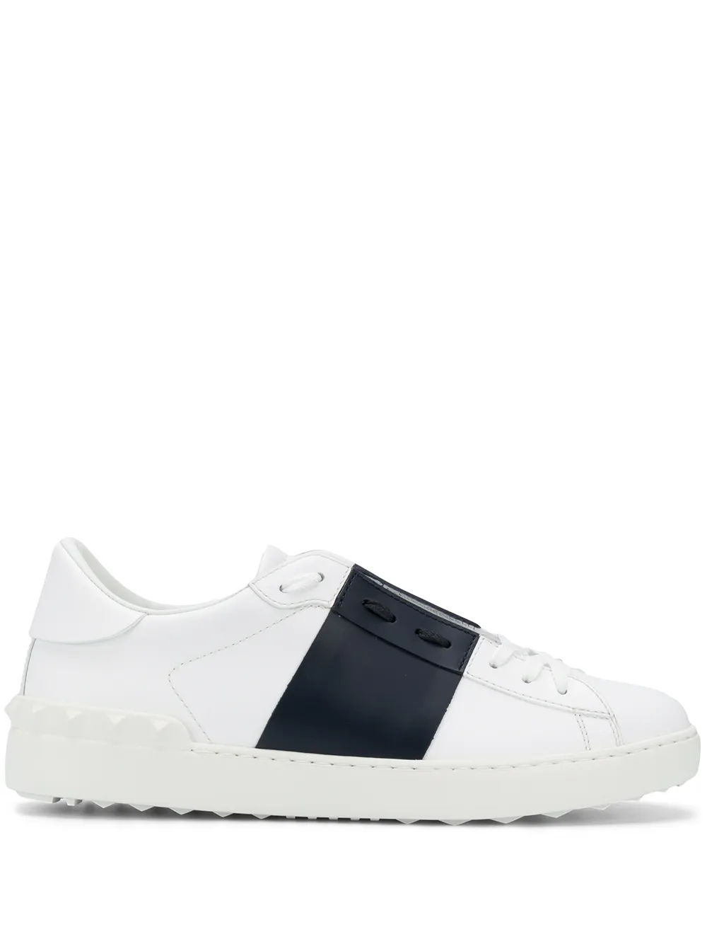 Valentino Garavani Open White Black Band White