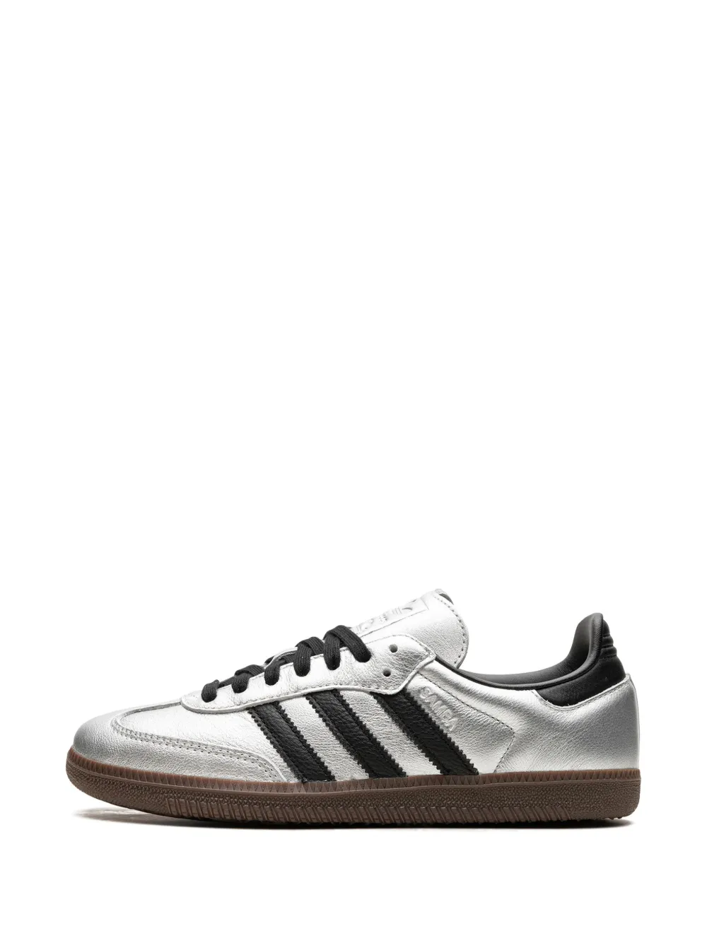 Adidas Samba OG Silver Metallic Black Gum - Image 4