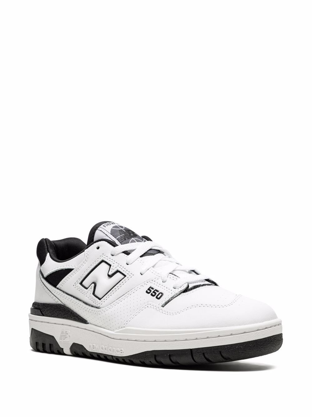 New Balance 550 White Black Rain Cloud (GS) - Image 2