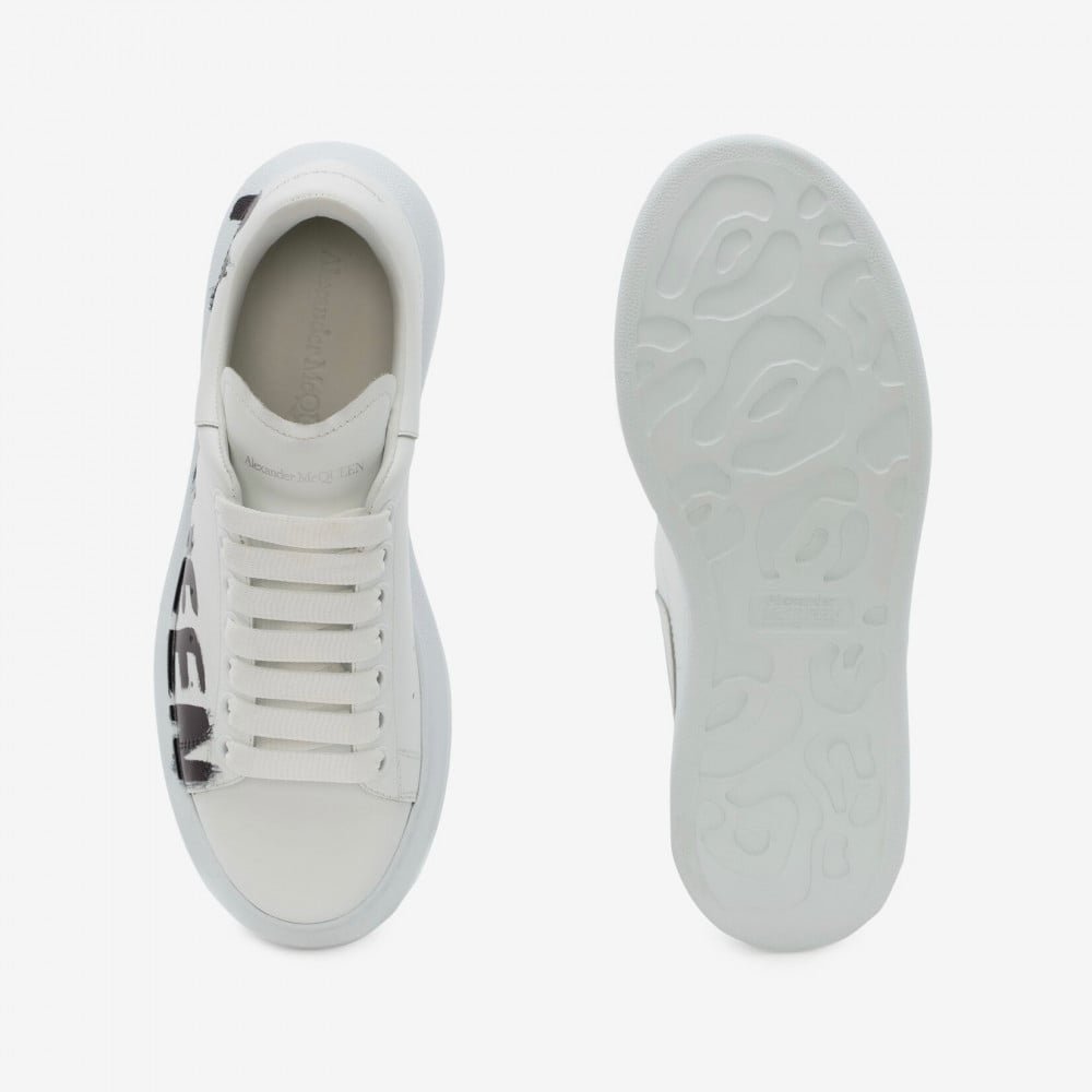 Alexander McQueen Oversized Graffiti White Black - Image 4