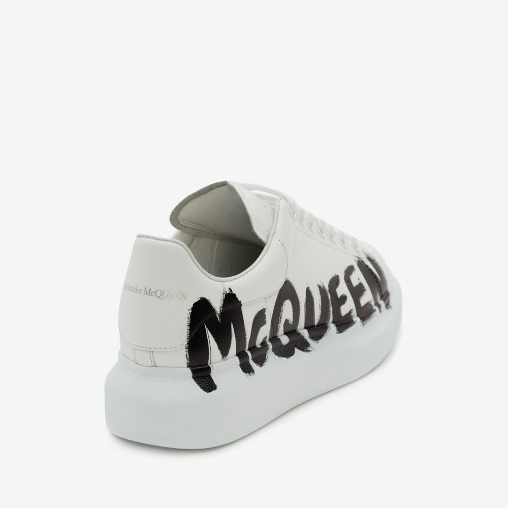 Alexander McQueen Oversized Graffiti White Black - Image 3
