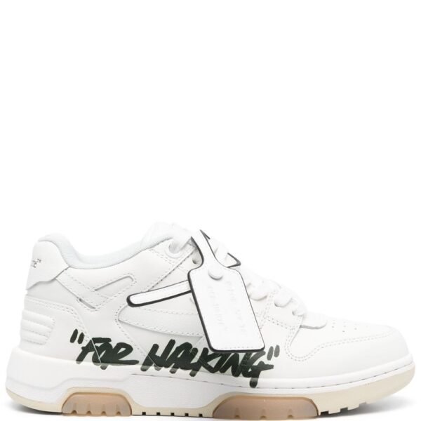 OFF-WHITE Out Of Office OOO Low Tops For Walking White Black