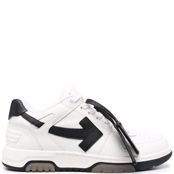 OFF-WHITE Out Of Office OOO 30 MM Low Tops Black White Blue