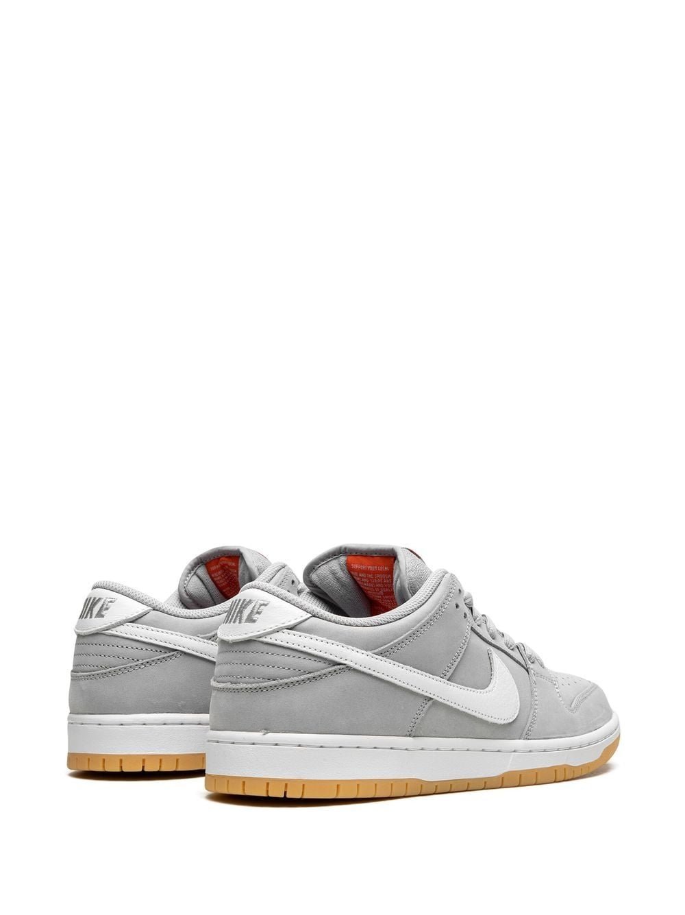 Nike SB Dunk Low Pro ISO Orange Label Wolf Grey Gum - Image 4