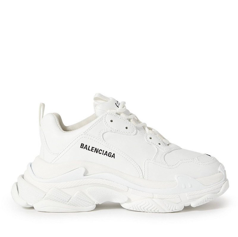Balenciaga Triple S Synthetic Leather Triple White