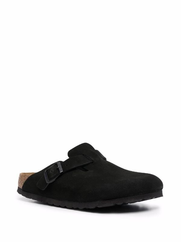 Birkenstock Boston Soft Footbed Suede Black - Image 2