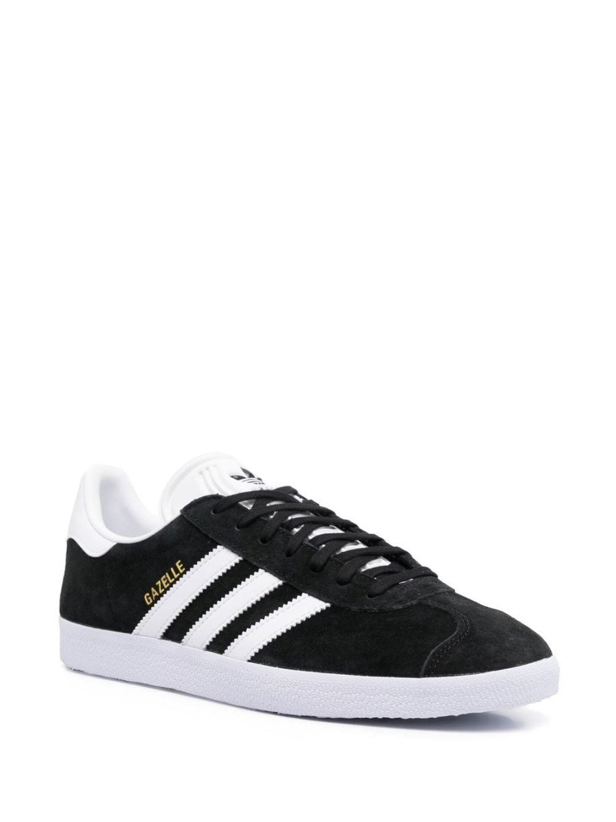 Adidas Gazelle Core Black Cloud White Gold Metallic (PS) - Image 2