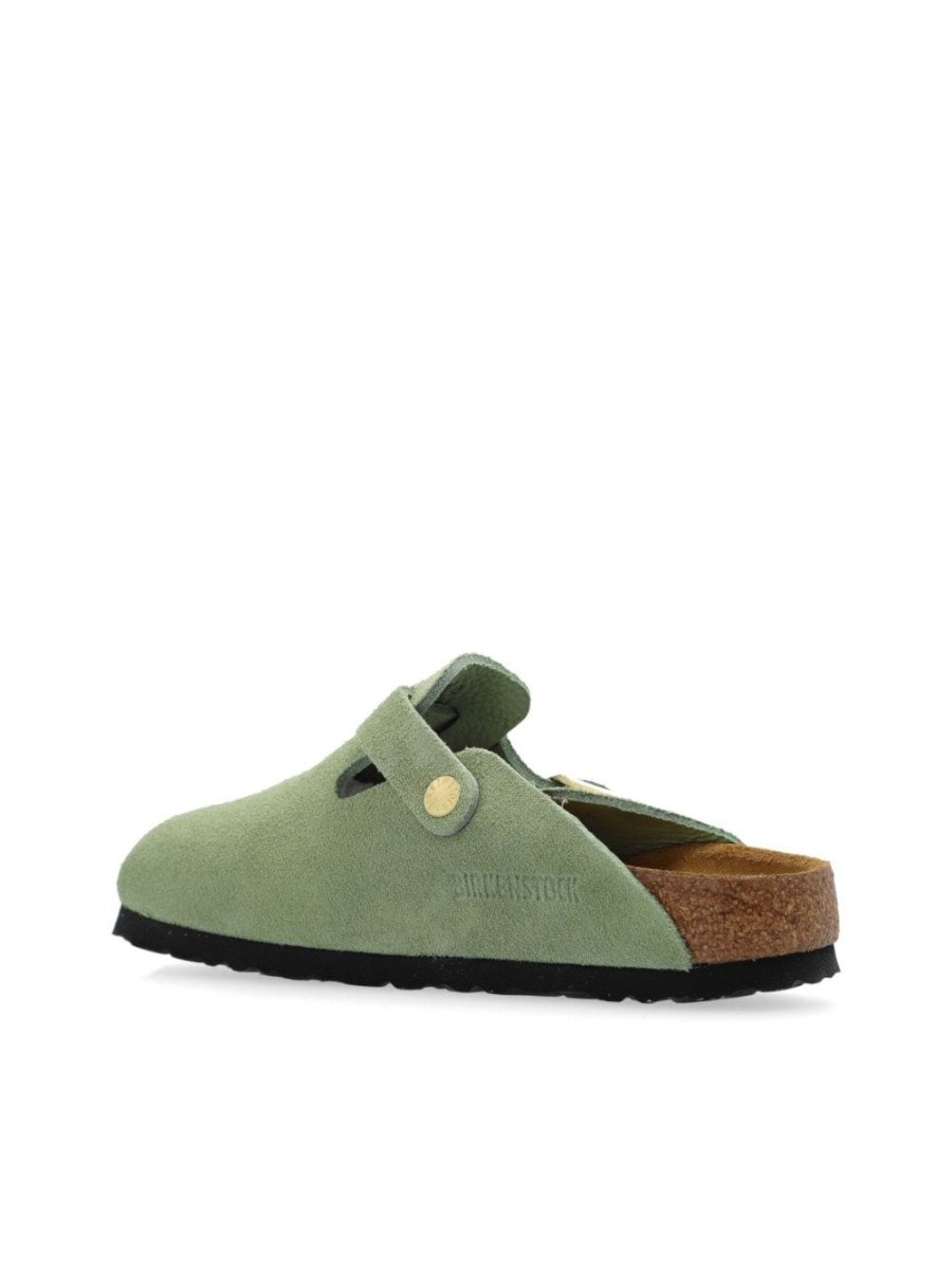 Birkenstock Boston Soft Footbed Suede Faded Khaki - Image 3