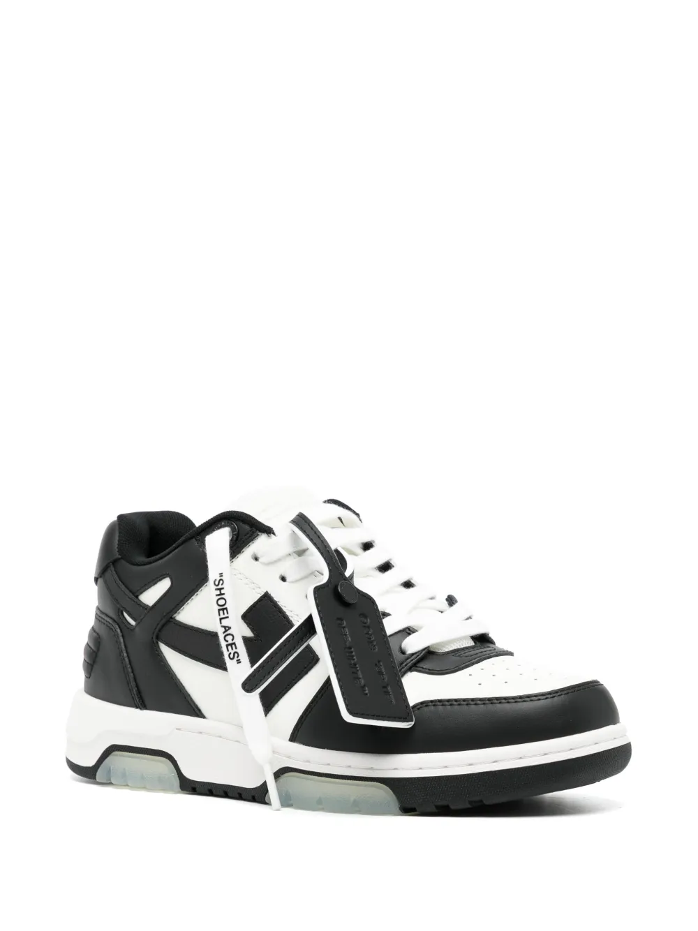 OFF-WHITE Out Of Office OOO Low Tops White Black White - Image 2