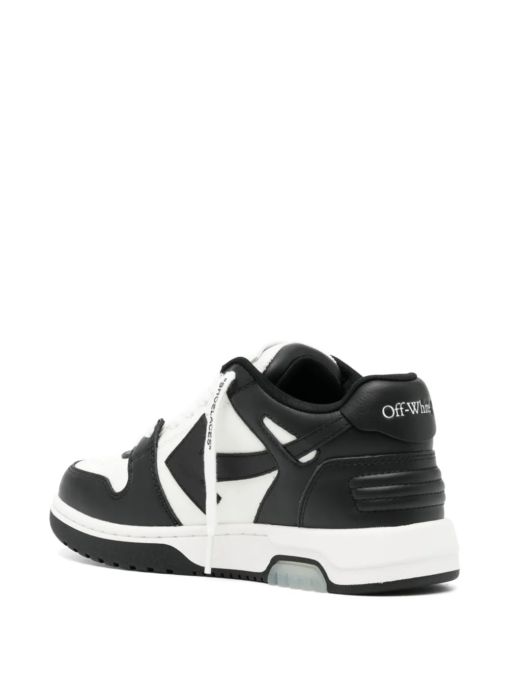 OFF-WHITE Out Of Office OOO Low Tops White Black White - Image 3