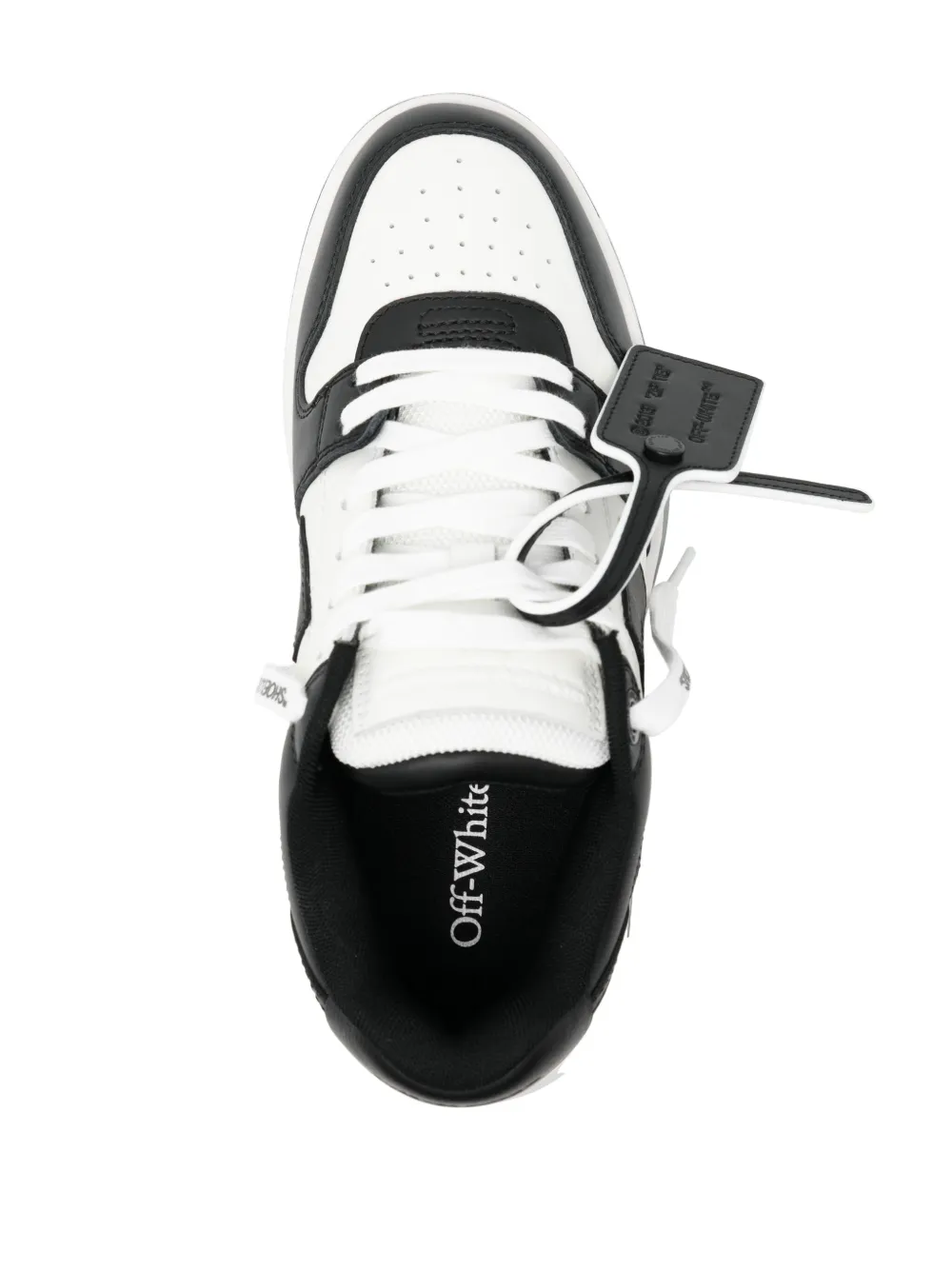 OFF-WHITE Out Of Office OOO Low Tops White Black White - Image 4
