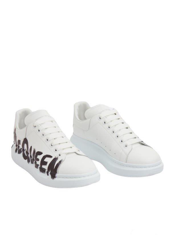Alexander McQueen Oversized Graffiti White Black - Image 7