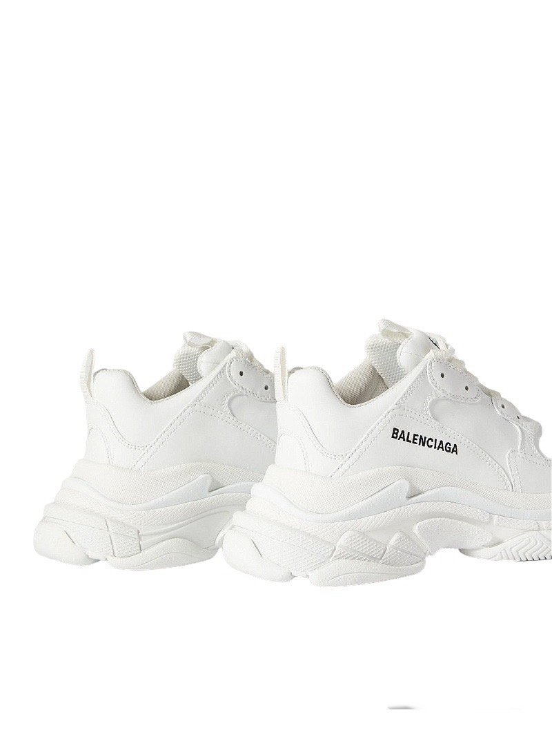 Balenciaga Triple S Synthetic Leather Triple White - Image 3