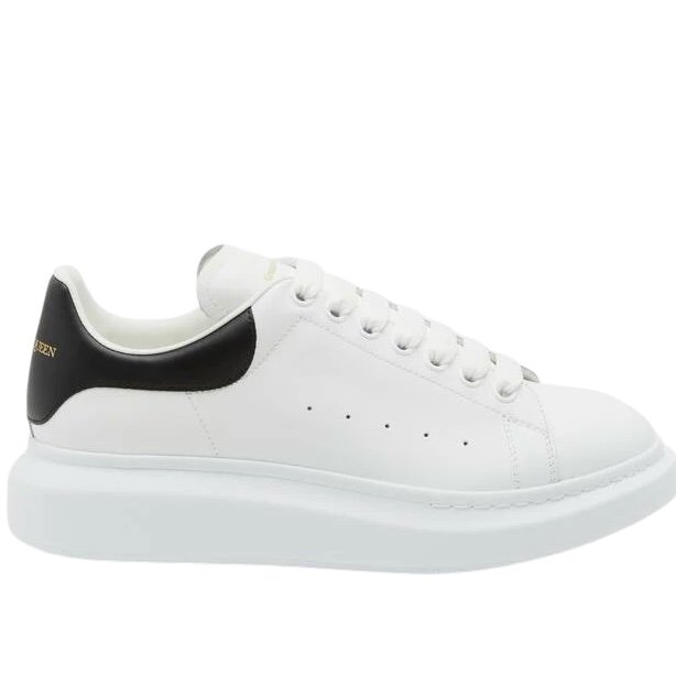 Alexander McQueen Oversized Ivory Black Leather