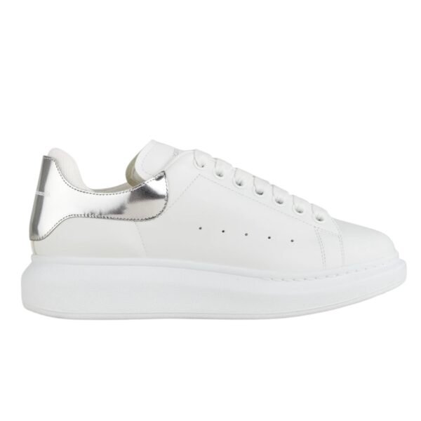 Alexander McQueen Sneakers Women Leather White/Pearl Grey