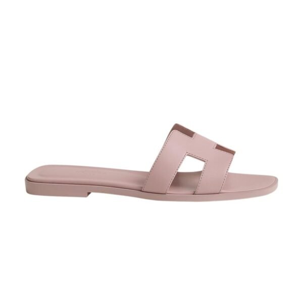 Hermes Oran sandal Rose Cancan
