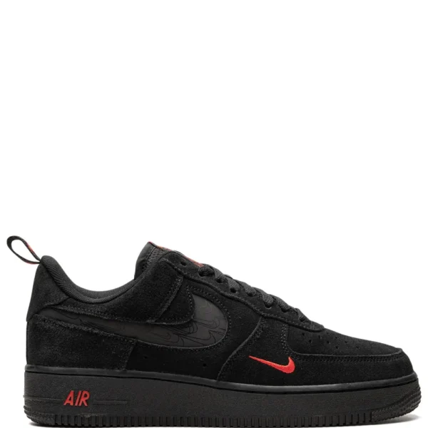 Nike Air Force 1 Low Multi-Swoosh Black Crimson